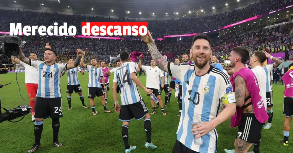 La Selección tendrá un domingo liberado: sin prácticas y en familia