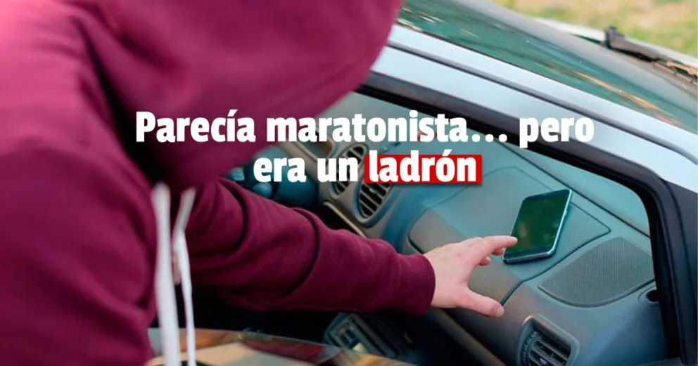 Robó un celular y lo atraparon en plena huida
