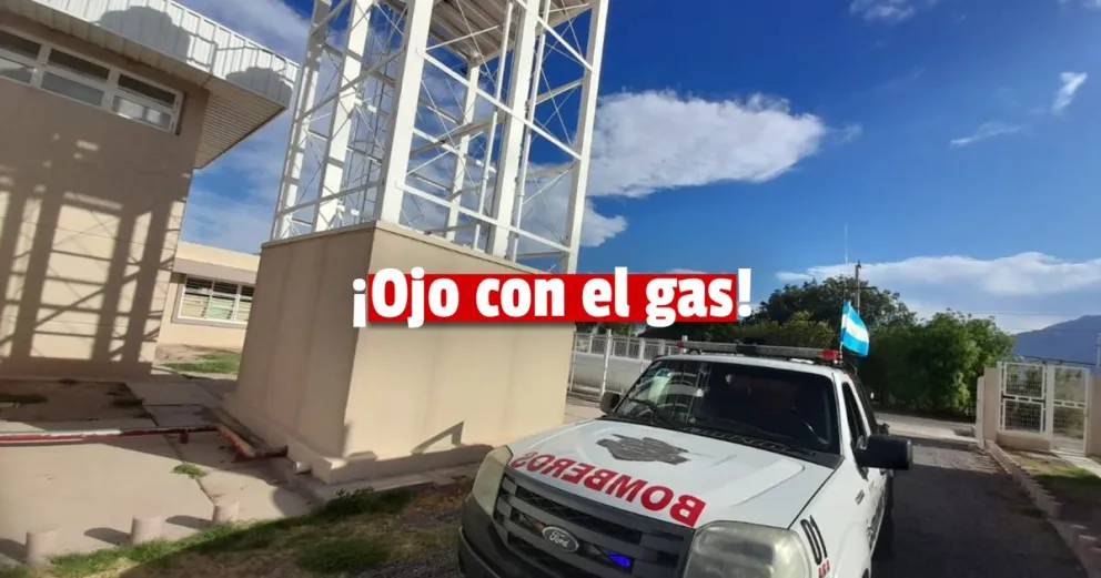 Pocito: evacuaron una escuela por una pérdida de gas