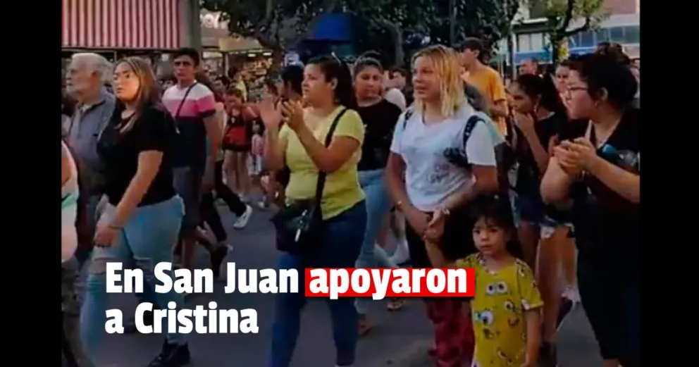 En San Juan militantes se manifestaron tras la condena a Cristina