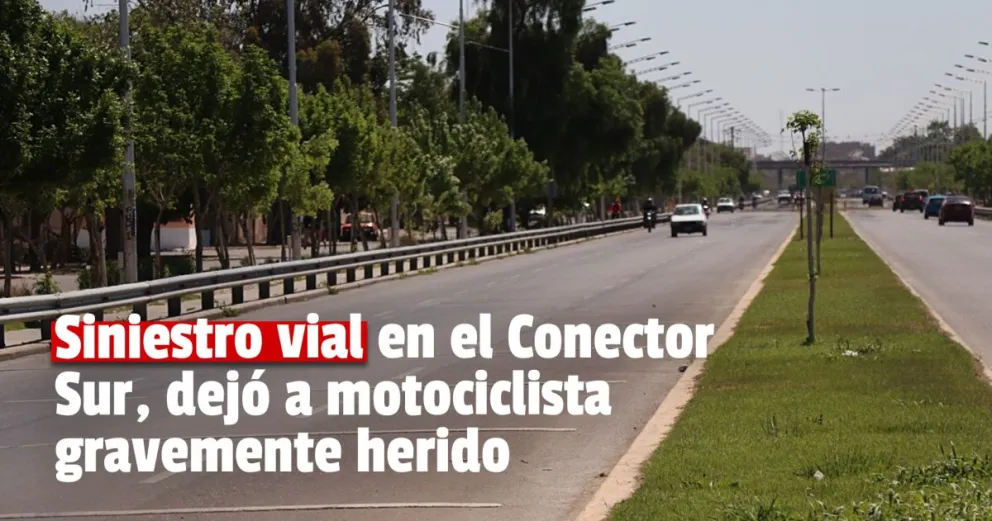 Siniestro vial en el Conector Sur dejó como saldo un hombre herido