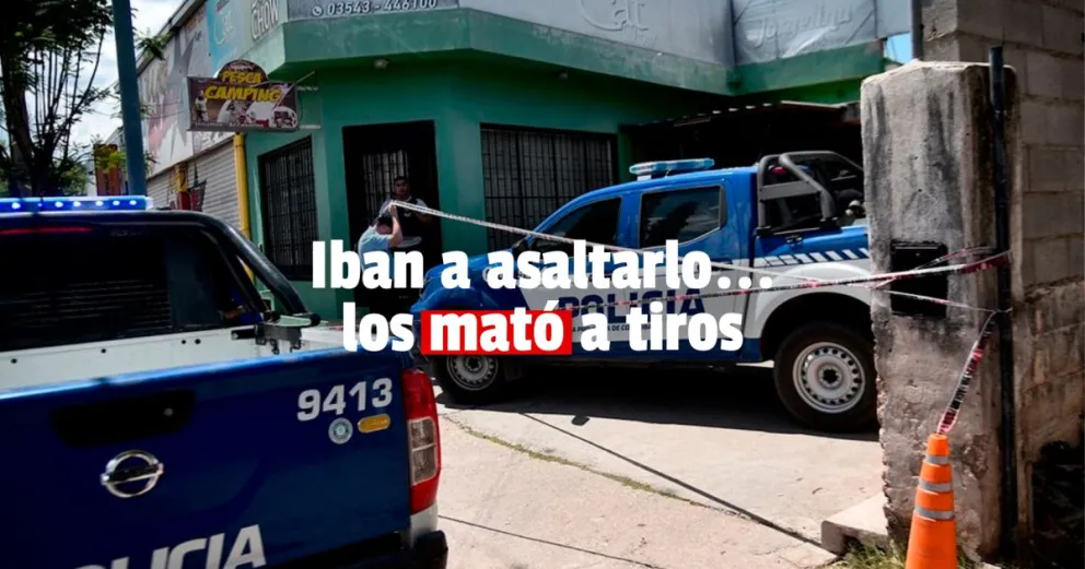 Lo intentaron asaltar y se defendió a los tiros, mató a dos de los ladrones