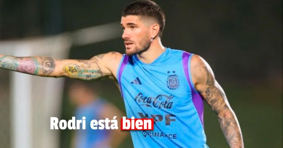 El mensaje de De Paul tras la alarma en la práctica de Argentina