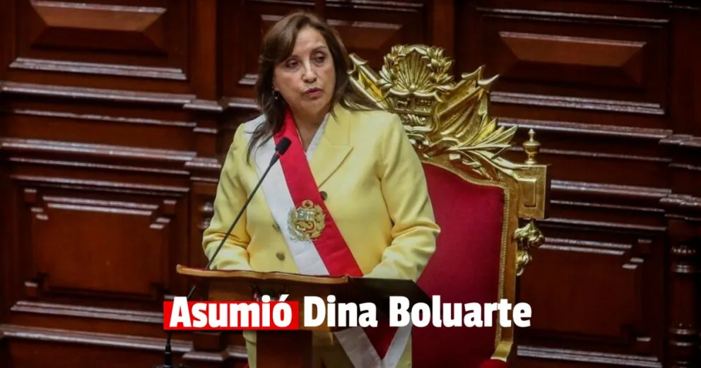 Dina Boluarte juró como nueva presidenta del Perú e hizo un llamado al diálogo