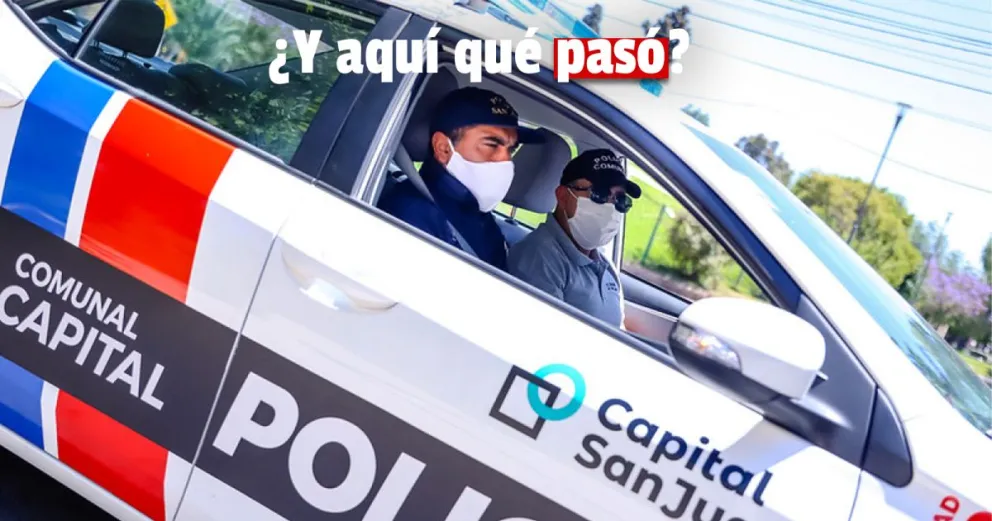 Enigmática presencia policial en un edificio del microcentro de San Juan