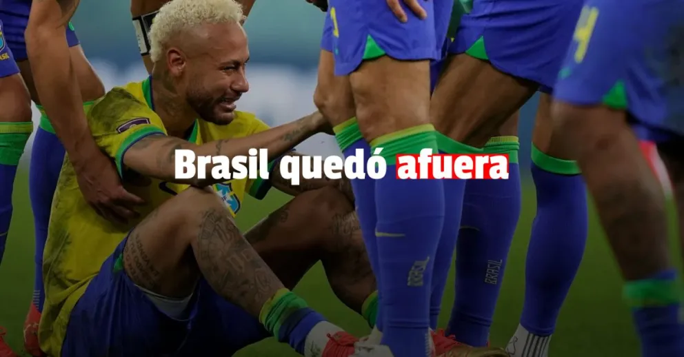 Brasil perdió contra Croacia y quedó afuera del Mundial 