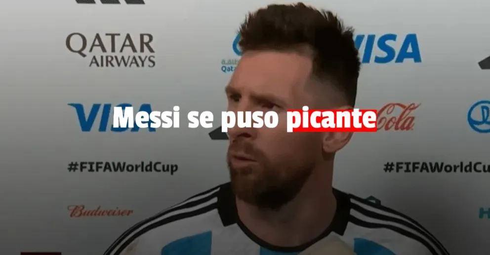 Messi se enojó con el técnico neerlandés 
