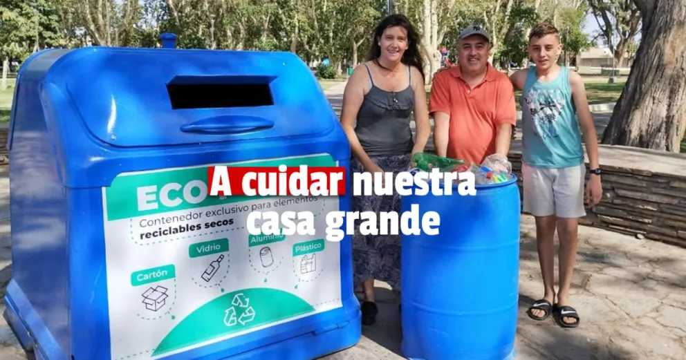 Capital: debutaron los ecopuntos para reciclar basura