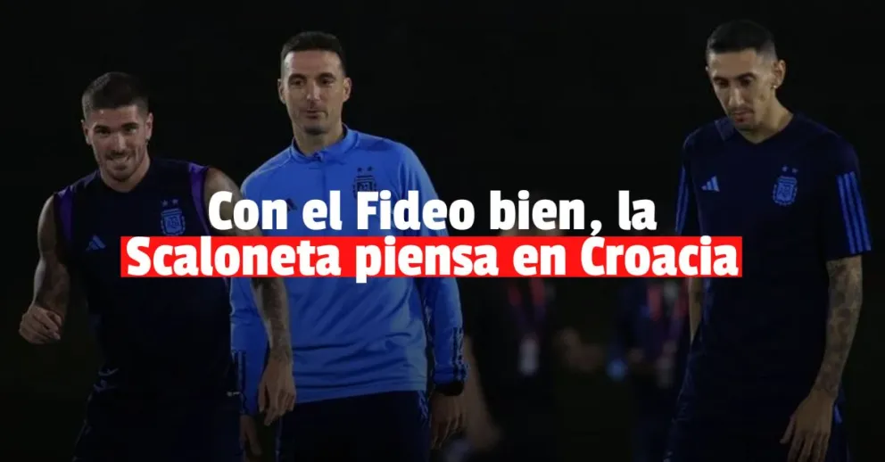 La Selección Argentina ya piensa en Croacia y Di María puede ser titular