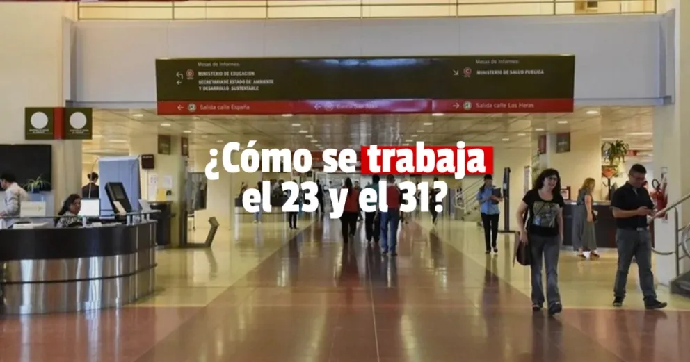 La administración pública no trabajará el 23 y 30 de diciembre