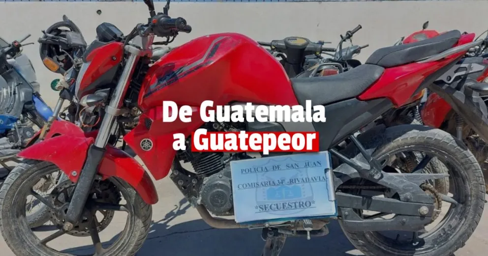 La Bebida: atropelló a una persona y encima la moto era robada  