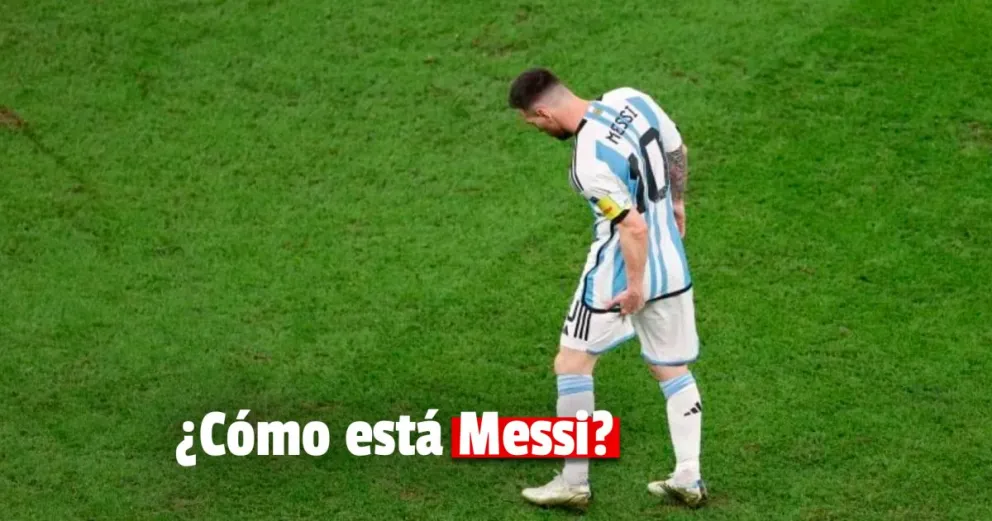 Lionel Messi se tocó la pierna izquierda ante Croacia y encendió las alarmas de la Selección argentina