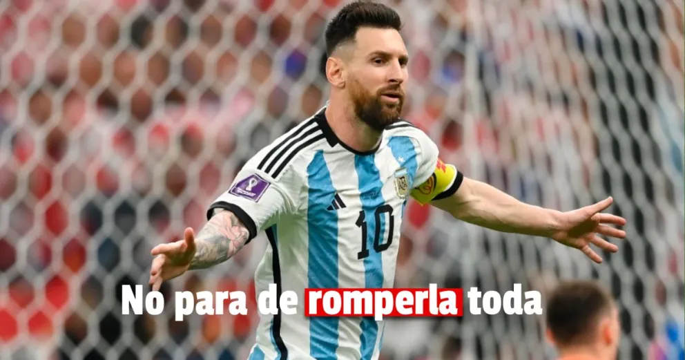 Los dos nuevos récords de Messi en el partido ante Croacia