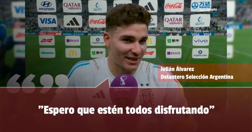 Julián Álvarez: "Nos merecíamos esto"