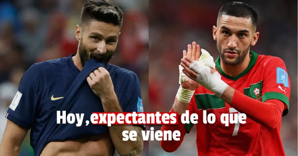 En minutos se juegan el pasaje a la final Francia-Marruecos