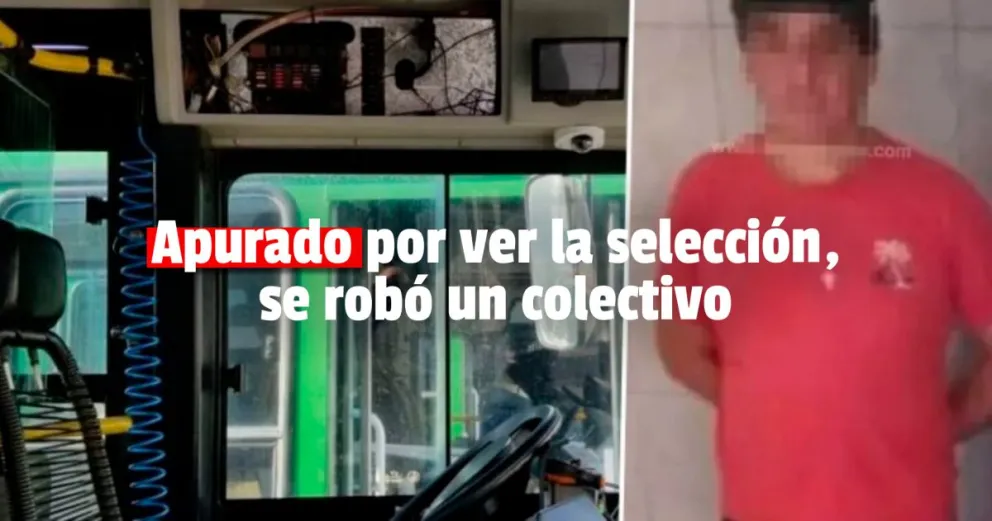 Secuestró un colectivo para ver a tiempo la scaloneta