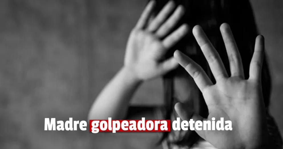 Una madre fue detenida por golpear salvajemente a su hijo e hija, menores de edad 