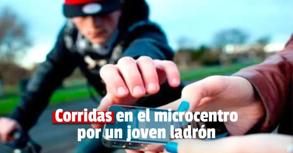 Tensa persecución en el microcentro para detener a joven ladrón 