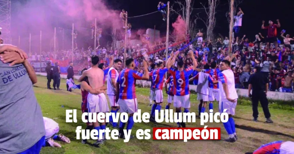 San Lorenzo de Ullum hizo historia y gritó campeón