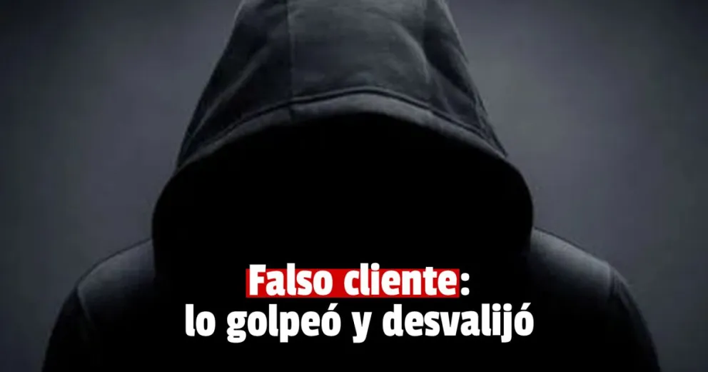 Se hizo pasar por un cliente y golpeó a un anciano para robar dinero y elementos 