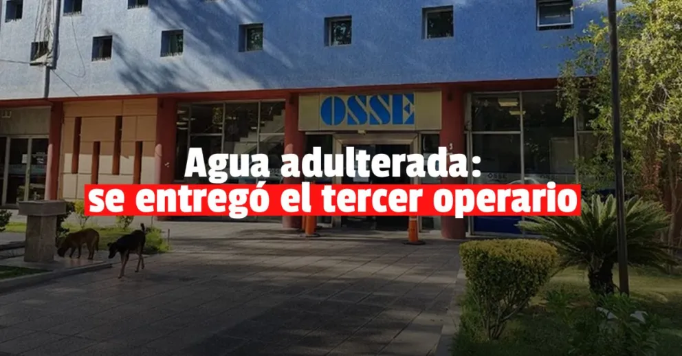Se entregó otro operario de OSSE por adulteración del agua