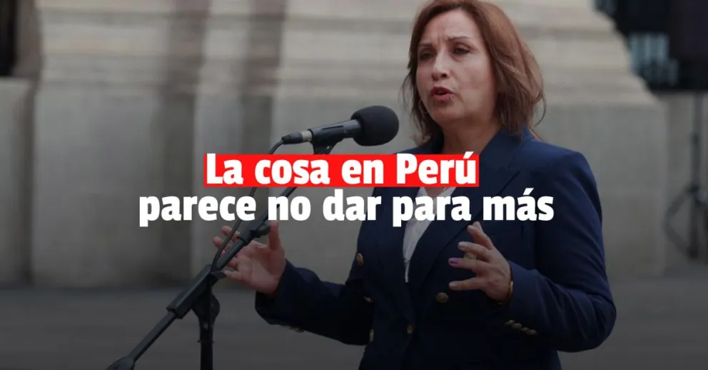 Dina Boluarte pidió urgente elecciones adelantas en Perú