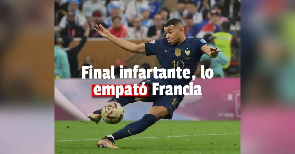 Francia empata el partido en dos minutos