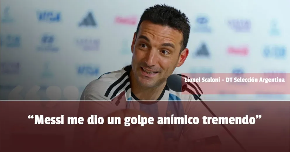 San Juan presente en una charla fundamental entre Scaloni y Messi