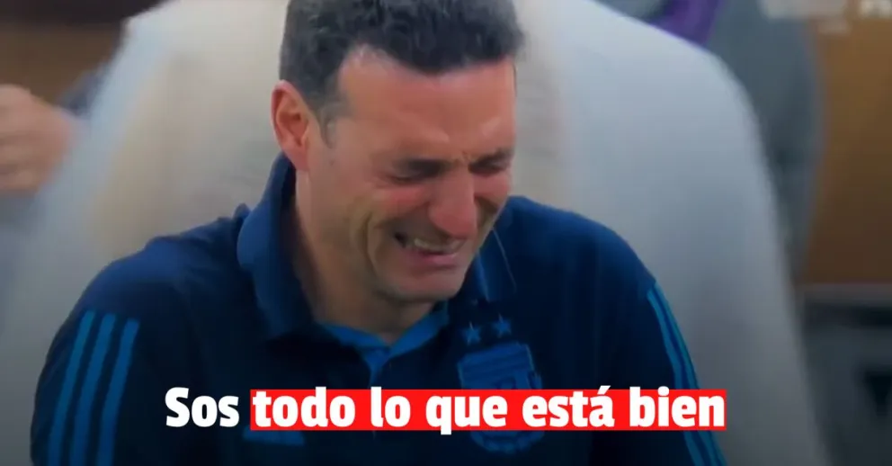 El llanto de Scaloni que emociona a todo un país