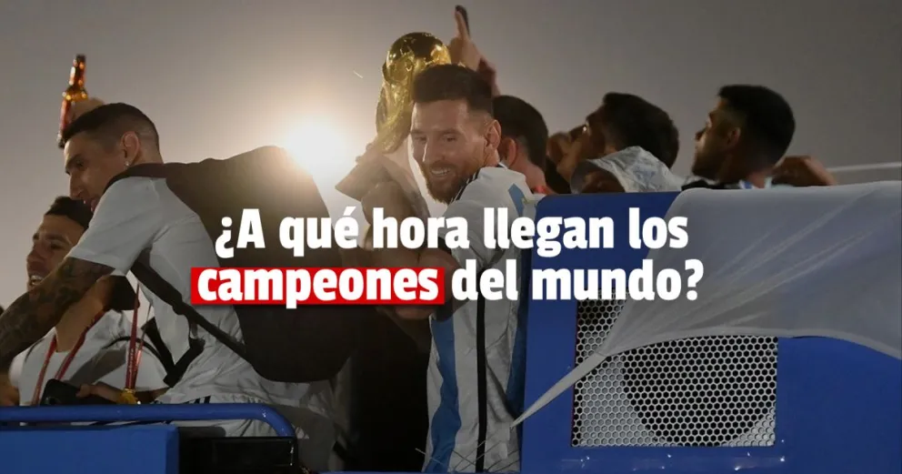 La Selección llegará al país con la copa sobre la medianoche 