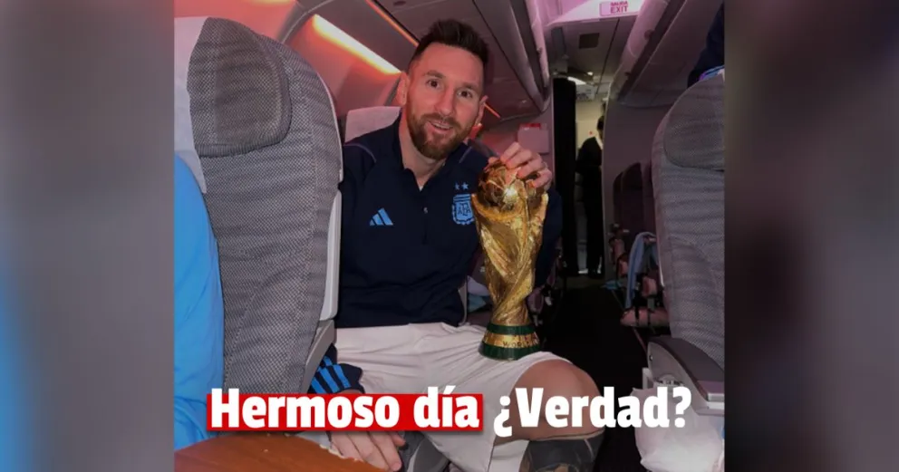 La intimidad del vuelo de los campeones del mundo rumbo a la Argentina