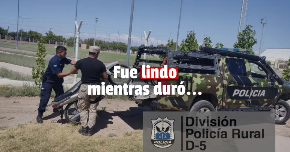 Rawson: la Policía recuperó una moto robada