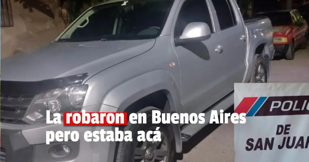 Secuestran en San Juan otra camioneta robada en Buenos Aires