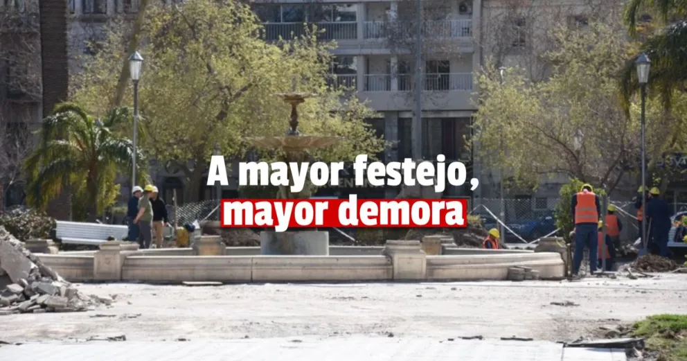 Los festejos por el mundial obligaron a demorar la inauguración de las obras 