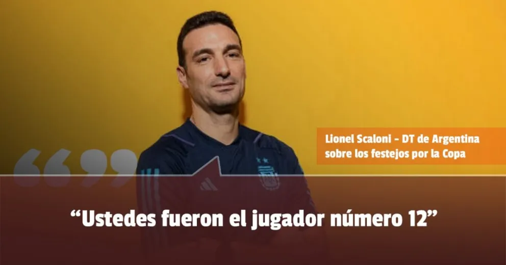 Scaloni: “Eternamente agradecido, emocionado por verlos felices”