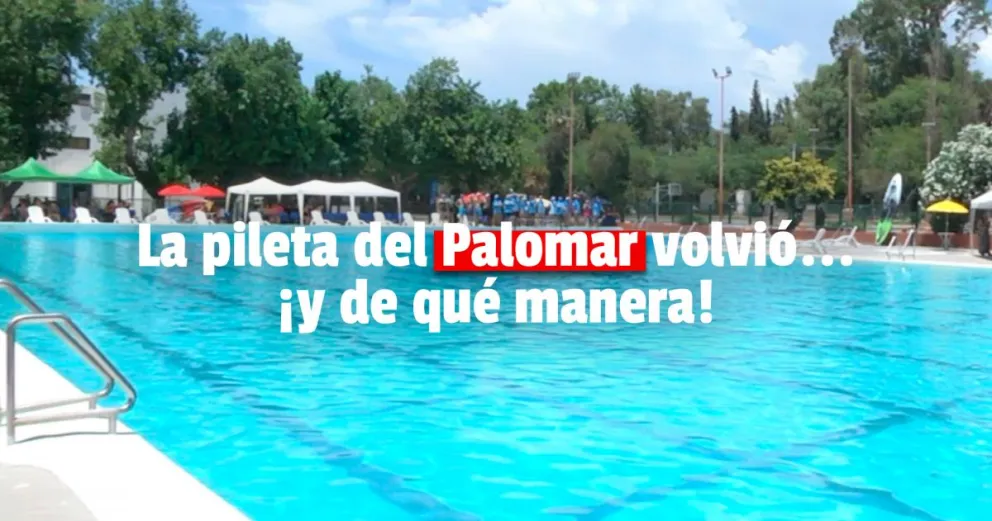 El Palomar: reinauguraron la pileta abierta