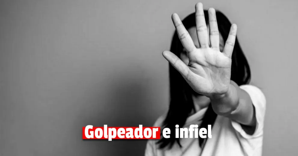 Su pareja descubrió que era infiel y él le dio una golpiza    