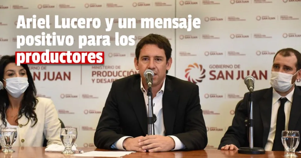 Ministro de Producción y Desarrollo Económico:  Ariel Lucero brindó calma a los productores