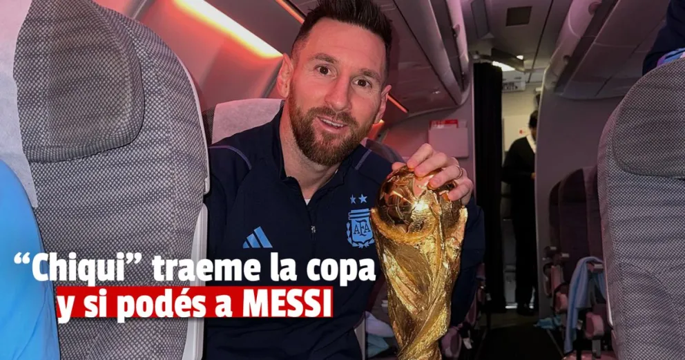 El lunes llega la Copa del Mundo con "Chiqui" Tapia a San Juan 