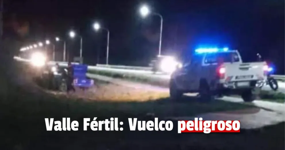 Vuelco en Valle Fértil