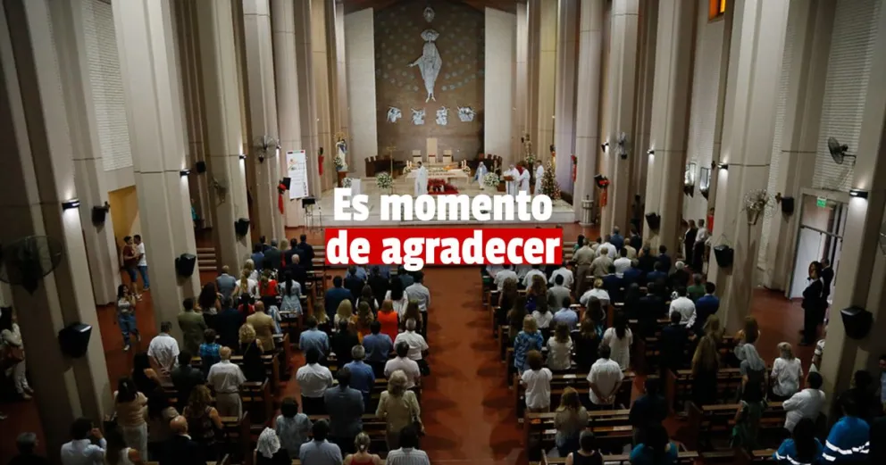 Se realizó la misa de Acción de Gracias por la Navidad