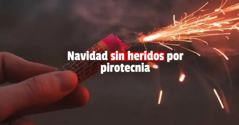 Navidad tranquila y sin heridos por pirotecnia