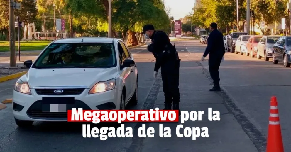 Gran despliegue policial por la llegada de la copa a la provincia 