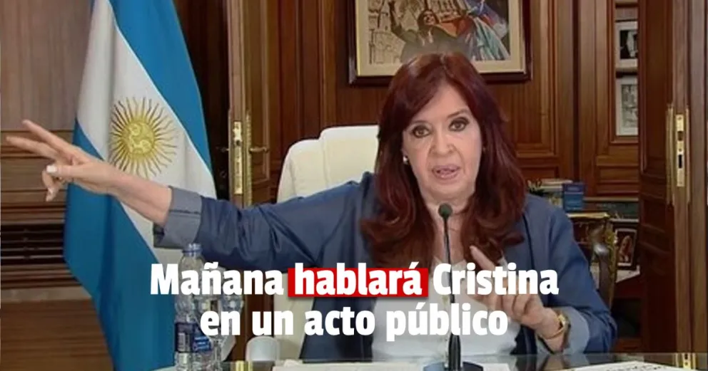 Reaparece públicamente Cristina Fernández de Kirchner