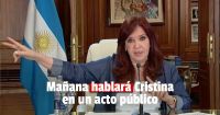 Reaparece públicamente Cristina Fernández de Kirchner