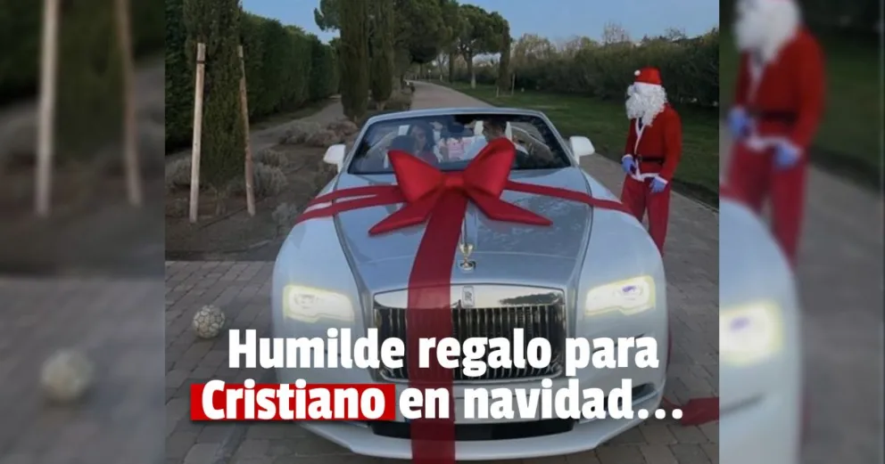 A Cristiano Ronaldo no le llegó la Copa del Mundo, pero si Papá Noel