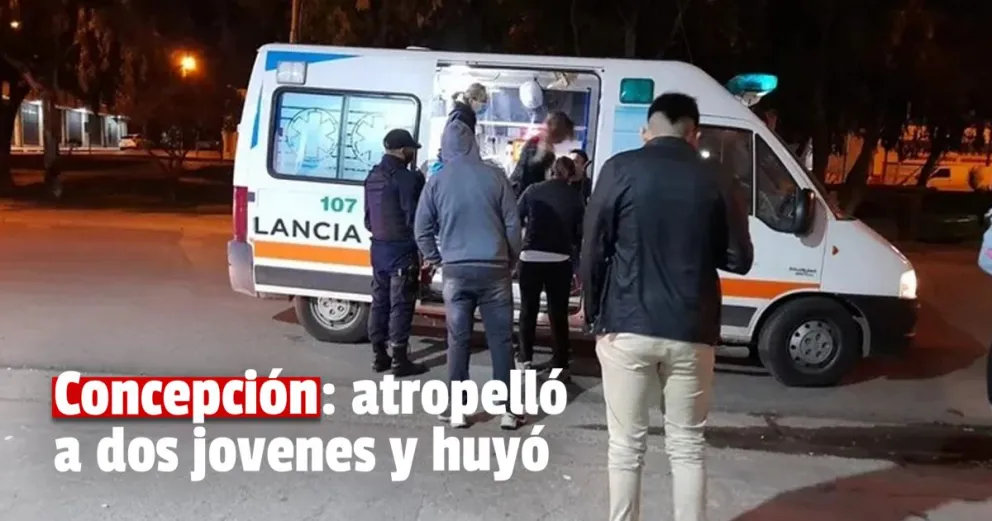 Concepción: atropelló a dos jovenes y huyó