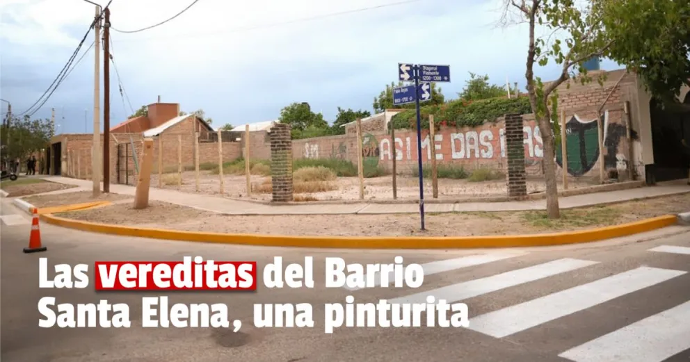 El Barrio Santa Elena estrenó nuevas veredas 