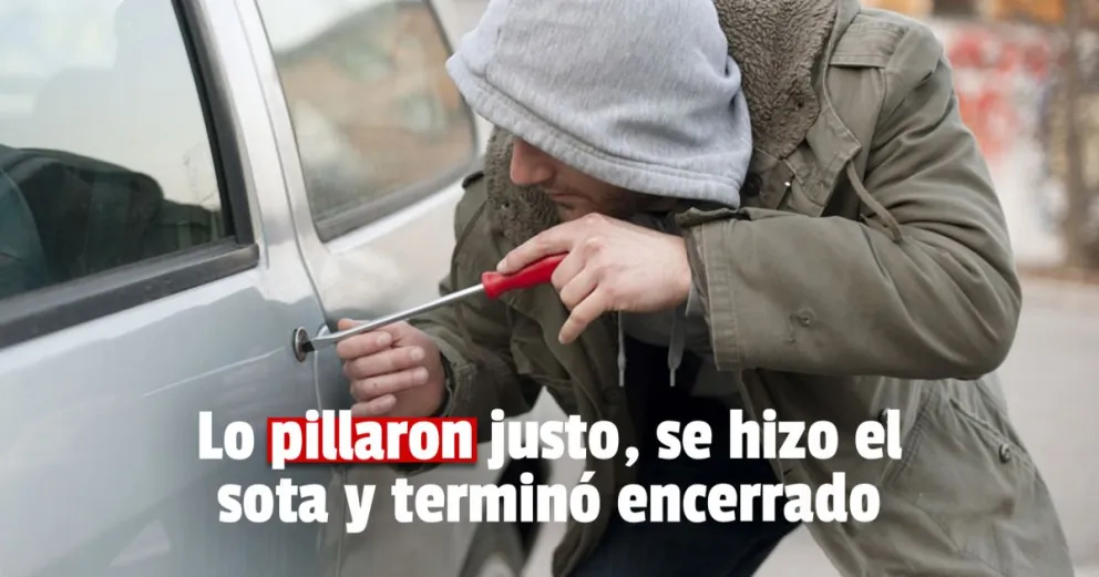 Quiso meterse a un auto, se hizo pasar por Policía y lo dejaron encerrado 