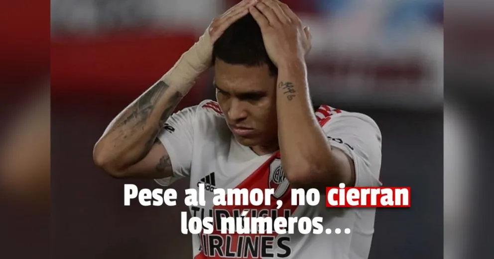 Juanfer se aleja de River y se acerca al Flamengo
